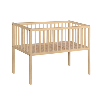 Newborn Crib - Beech (90x40) Solid Beechwood - Mokee