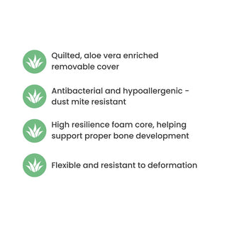 Midi Cot Bed Essential Drawer Bundle 5 in 1 - Stone Blue - Mokee