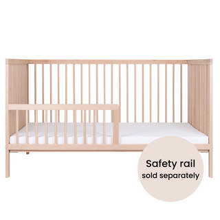 Midi Cot Bed - Beech (140 x 70) Untreated Solid Beechwood - Mokee