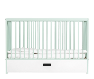 Mini Cot Bed Essential Drawer Bundle 5 in 1 - Dusty Aqua - Mokee