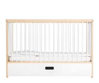 Mini Cot Bed Essential Drawer Bundle 5 in 1 - White Beech - Mokee