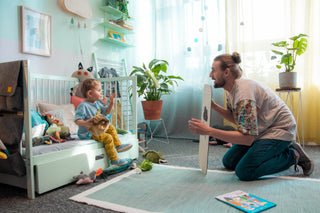 Mini Cot Bed | Dusty Aqua - Mokee