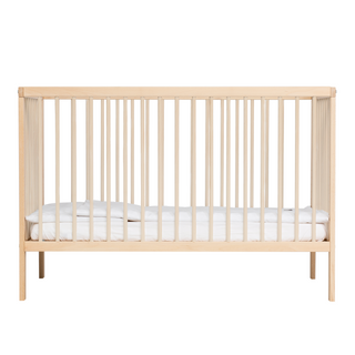 Mini Cot Bed - Beech (120x60) Untreated Solid Beechwood - Mokee