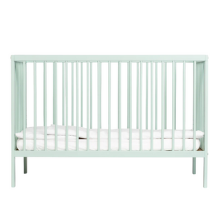 Mini Cot Bed - Dusty Aqua (120x60) Solid Beechwood - Mokee