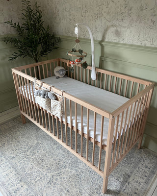 Natural beech cot bed