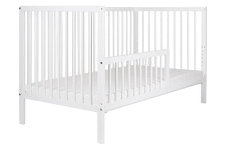 Midi Cot Bed (140x70) Toddler Safety Rail Conversion Kit - White - Mokee