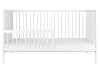 Midi Cot Bed (140x70) Toddler Safety Rail Conversion Kit - White - Mokee