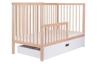 Midi Cot Bed with Drawer -  Beech (140x70) - Mokee