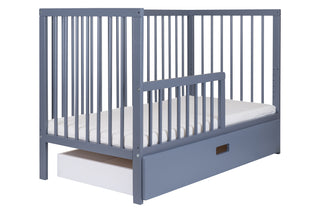 Midi Cot Bed with Drawer -  Stone Blue (140x70) - Mokee