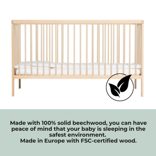 Midi Cotbed 4 Piece Essential Bundle - Beech - Mokee
