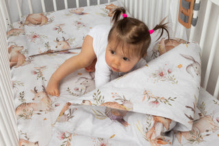 Toddler Cot Bed Duvet Cover & Pillowcase Set (Patterned) - Mokee