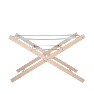 WoolNest Moses Basket & Beech Stand - Pink Mallow - Mokee