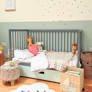 Mini Cot Bed | Stone Blue | 120 x 60 - Mokee