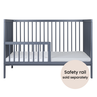 Mini Cot Bed Premium Natural Bundle 4 in 1 - Stone Blue - Mokee