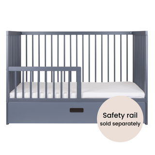 Mini Cot Bed Essential Drawer Bundle 5 in 1 - Stone Blue - Mokee
