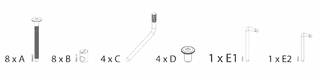 Screws - Beech Cot - Whole Screw Set - Mokee