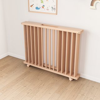 Mokee Ezee | Adjustable Playpen with wheels - Beech - Mokee
