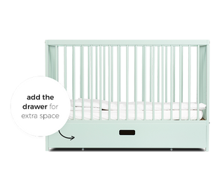 Mini Cot Bed | Dusty Aqua - Mokee