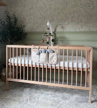 Natural beech cot bed