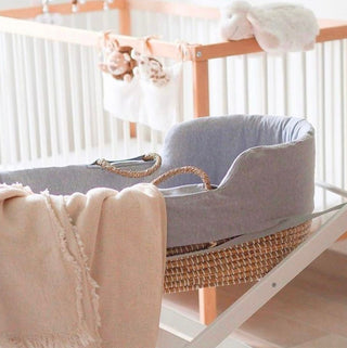 Natural Sea Grass Moses Basket - Natural - Mokee