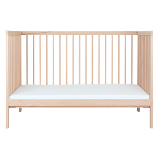 Mini Cot Bed - Beech (120x60) Untreated Solid Beechwood - Mokee
