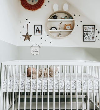 Mini Cot Bed with Drawer -  White - Mokee