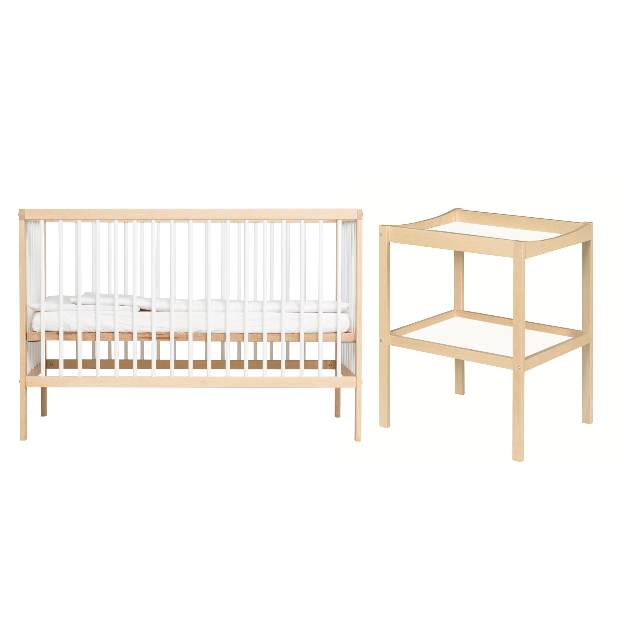 Cot Bed with Changing Table – Mokee