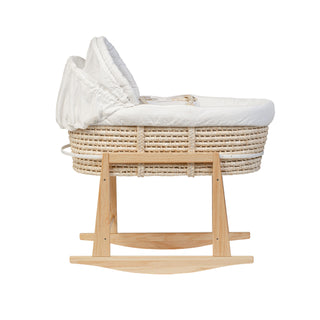 Classic Wicker Moses Basket with Rocking Stand