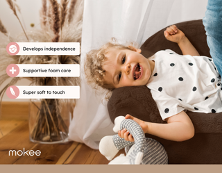 Pufee Toddler Armchair | Super Soft | Cream - Mokee