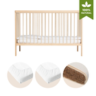 Mini Cot Bed Premium Natural Bundle 4 in 1 - Beech