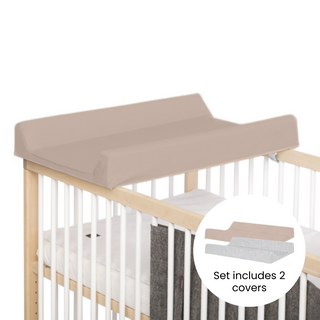 8 Piece Nursery Furniture Set with Natural Mattress - Beech (120x60) - Mokee