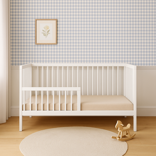 Midi Cot Bed White (140 x 70) Solid Beechwood