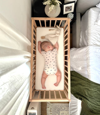 Mokee Bedside Crib - Beech (90x40) Solid Beechwood