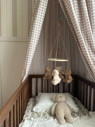 Midi Cot Bed - Walnut (140 x 70) Solid Beechwood