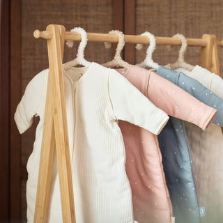 Jollein Sleeping Bag with Removable Sleeves - Ivory Rib 70cm (3-6 months)