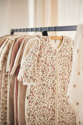 Jollein Sleeping Bag with Removable Sleeves - Retro Flowers 70cm (3-6 months)