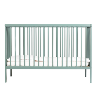 Mini Cot Bed - Stone Teal (120x60) Solid Beechwood