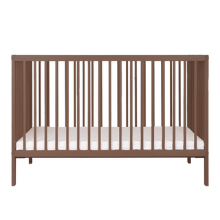 Mini Cot Bed - Walnut (120x60) Solid Beechwood