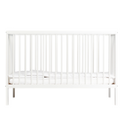 Mini Cot Bed - White (120x60) Solid Beechwood