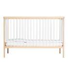 Mini Cot Bed - White Beech (120x60) Solid Beechwood