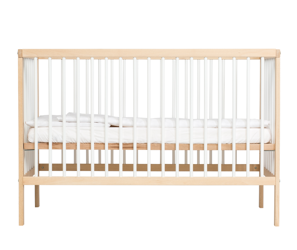 Mini Cotbed White Beech 120x60