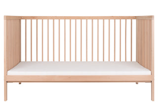 Midi Cot Bed With Mattress - Ultimate Natural Bundle 5 in 1 - Beech (140x70) - Mokee