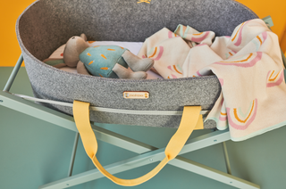 WoolNest Moses Basket - Summer Dash - Mokee