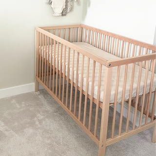 8 Piece Nursery Furniture Set with Aloe Vera Mattress - Beech (120x60) - Mokee
