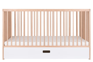 Midi Cot Bed With Mattress - Ultimate Natural Bundle 5 in 1 - Beech (140x70)