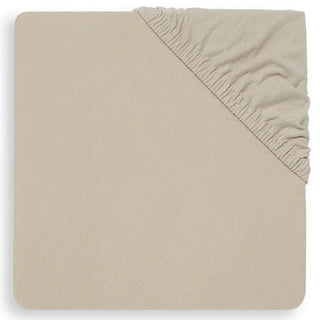 Jollein Cot Bed Fitted Sheet | 120 x 60 cm - Nougat