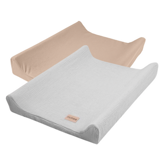 8 Piece Nursery Furniture Set with Natural Mattress - Beech (120x60) - Mokee
