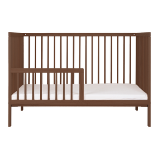 Mini Cot Bed (120x60) Toddler Safety Rail Conversion Kit - Walnut