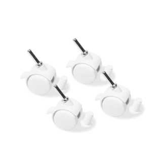 Set of Cot Swivel Castor Wheels