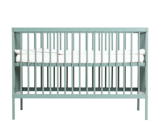 Mini Cot Bed With Mattress - Essential Bundle 4 in 1 - Stone Teal